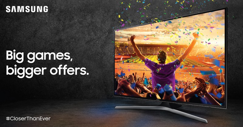Closer than Ever to the Action with Samsung TVs